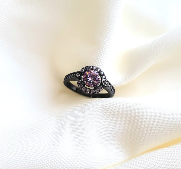 Bright Pink Antique Ring