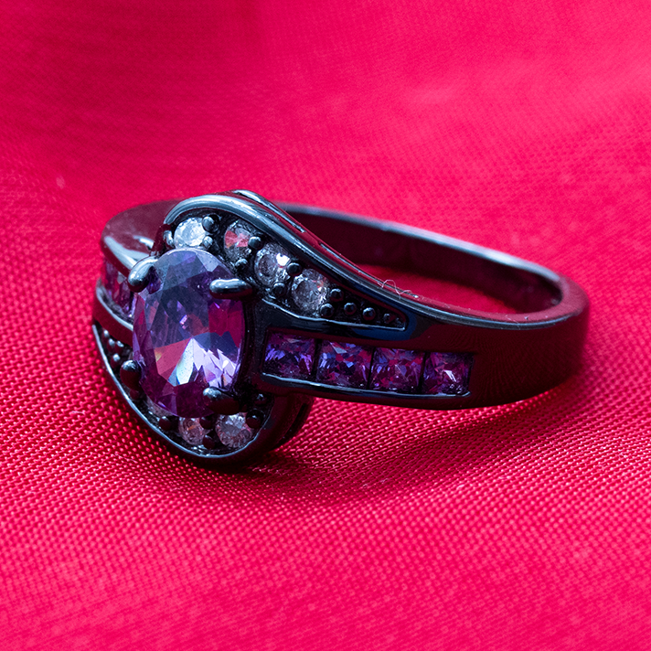 Purple Antique Turkish Ring