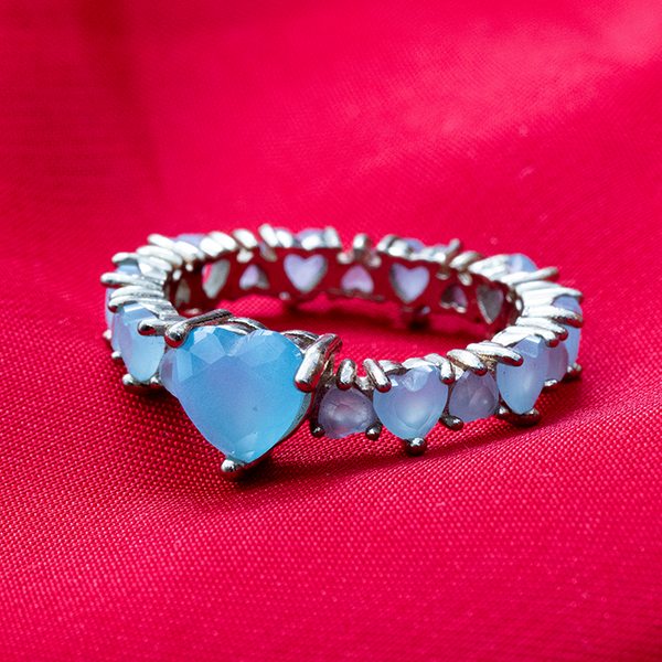 Turquise heart ring