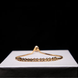 Zircoon Studded Bracelet (golden)