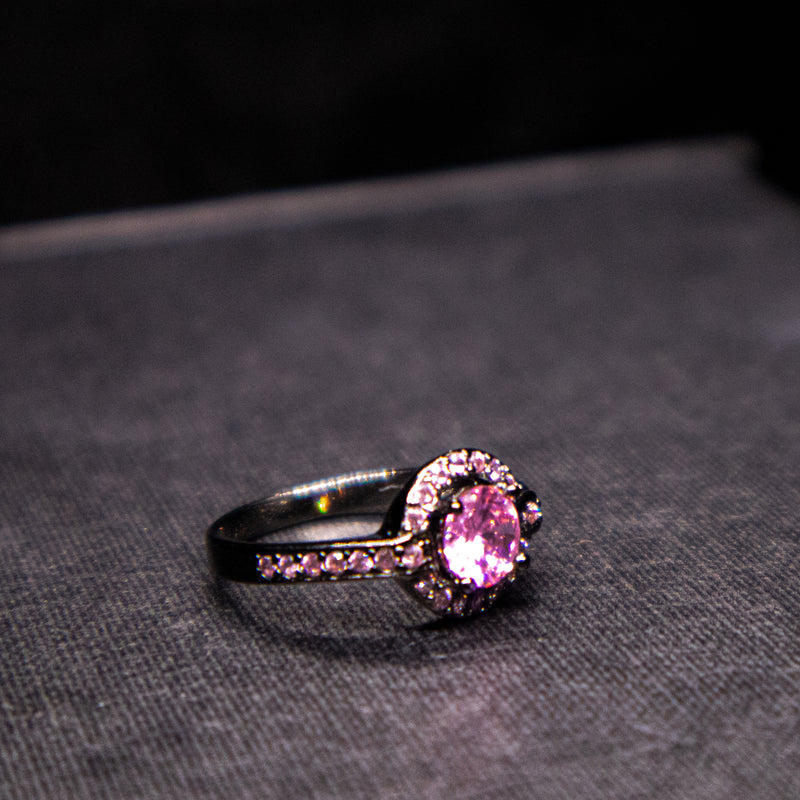 Bright Pink Antique Ring