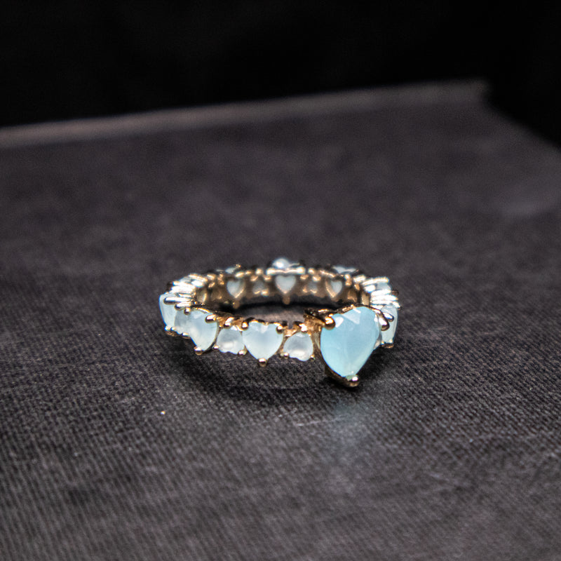 Turquise heart ring